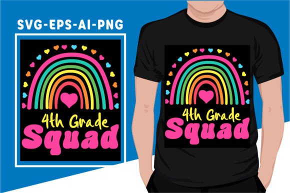 4th Grade Squad Fourth Teacher Student Graphics