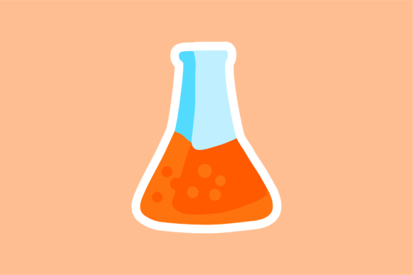 Back to School Chemical Liquid Icon Graphics and Icons