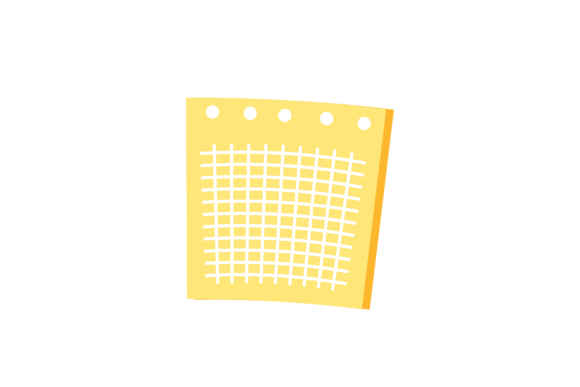 Back to School Sticky Note Icon Graphics and Icons