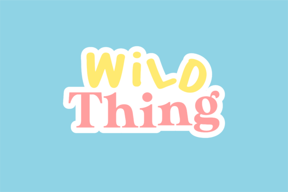 Back to School Typography Wild Thing Graphics