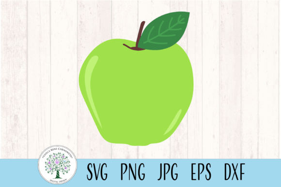 Green Apple Graphics for Crafts and Content