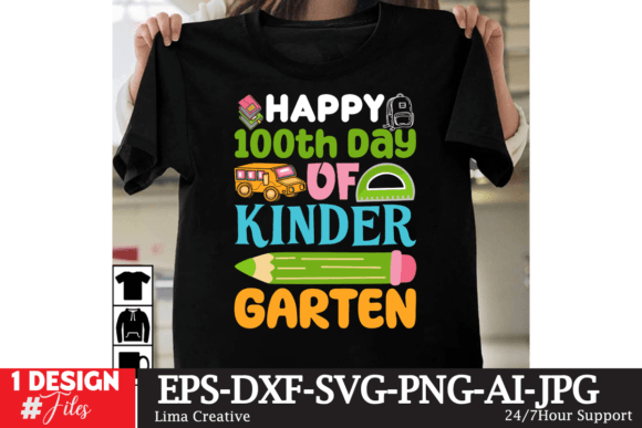 Happy 100th Day of Kinder Garten Graphics