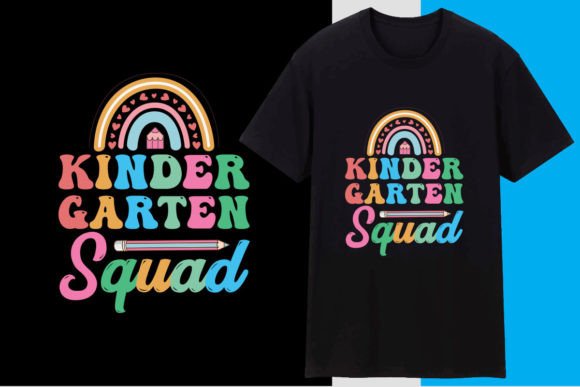 Kindergarten Squad T Shirt Design Graphics