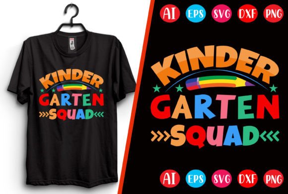 Kindergarten Squad T-shirt Design: Graphics & T-Shirt Designs