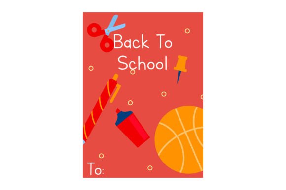 Pink Card Stationary Back to School Graphics and Crafts