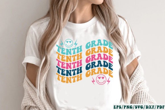 Tenth Grade Retro SVG Graphics & Crafts