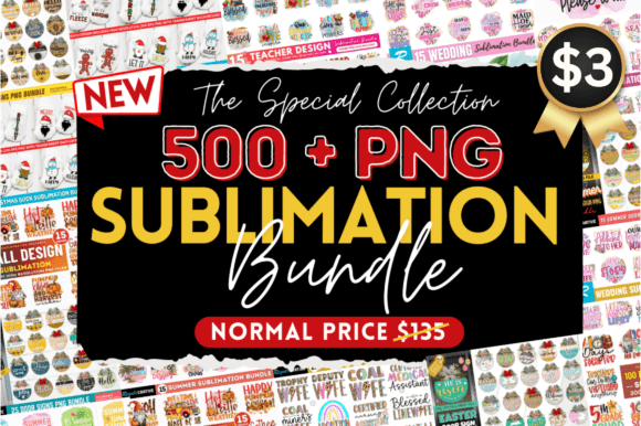 The Special Sublimation PNG Bundle