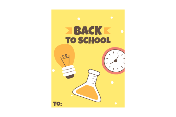 Yellow Card Back to School Science Graphics